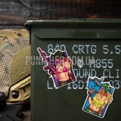 Стикерпак "Tactical Girls", Розовый, Стикеры