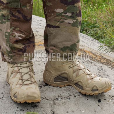 Lowa Zephyr MID TF Tactical Boots, Tan, 11 R (US), Summer, Demi-season