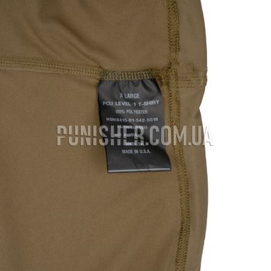 Влагоотводящая термофутболка Sekri PCU Level 1, Coyote Brown, X-Large