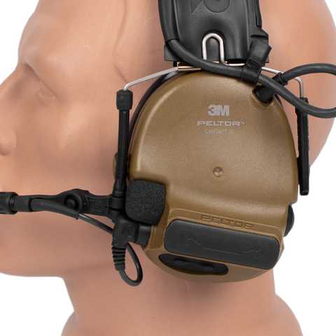 3M Peltor ComTac VI NIB Hearing Defender Headset Tan DEVGRU MARSOC