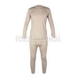 ECWCS GEN III Level 1 Thermal Underwear Set (Grade 2), Tan, Small Regular