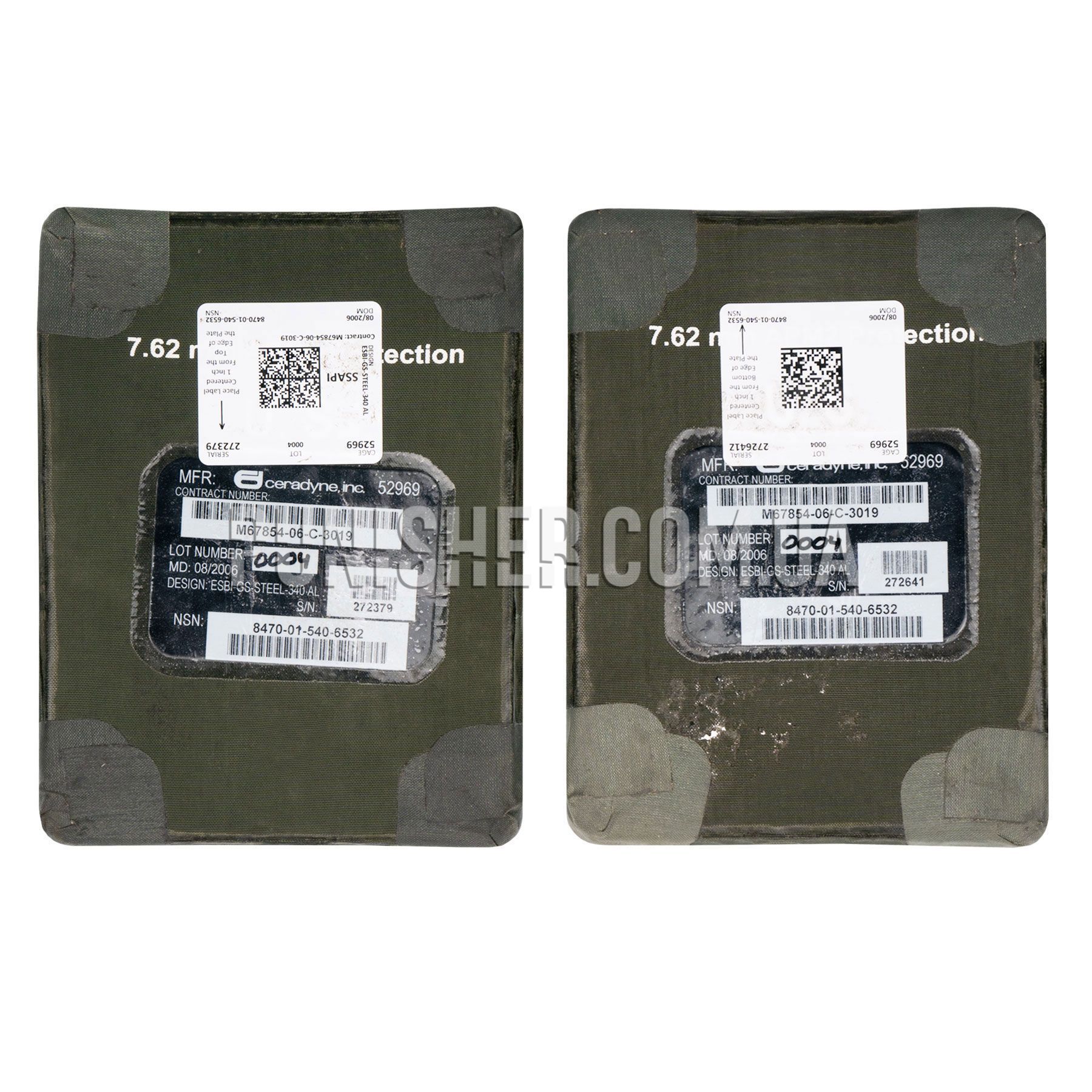 Side Armor Plates ESBI 7.62mm APM2 - Medium (Used) Foliage Green buy ...