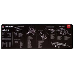 TekMat Ultra Weapon Cleaning Mat with AR-15 Drawing, Black, Mat