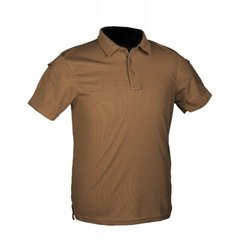 Mil-Tec Tactical Quick Dry Coyote Polo, Coyote Brown, Small