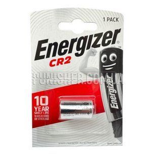 Energizer CR2 Lithium Battery, Silver, CR2