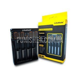 Зарядное устройство LiitoKala Lii-402 для 18650, АА, ААА Li-Ion, LiFePO4, Ni-Mh PowerBank, Черный
