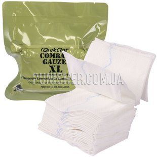 Бинт гемостатический QuikClot Combat Gauze Z-Folded XL, Белый, Бинт гемостатический
