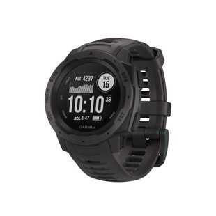 Garmin Instinct GPS Watch, Black, Altimeter, Barometer, Alarm, Date, Month, Year, World time, Compass, Backlight, Heart rate monitor, Stopwatch, Timer, Tachymeter, Fitness tracker, Chronograph, GPS