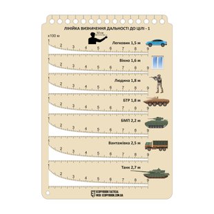 Ecopybook LVDC-1 Target Range Ruler, Clear, Ruler