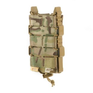 Подсумок M-Tac для АК открытый Elite Laser Cut, Multicam, 1, Molle, AK-47, AK-74, Для плитоноски, 7.62mm, 5.45, Cordura 1000D