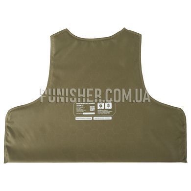 Балістичний пакет Bronyx S/M 1 клас під бронежилет, задня частина корпусу, Olive, М'які пакети, 1, S/M, Надвисокомолекулярний поліетилен