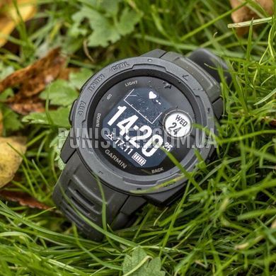 Garmin Instinct GPS Watch, Black, Altimeter, Barometer, Alarm, Date, Month, Year, World time, Compass, Backlight, Heart rate monitor, Stopwatch, Timer, Tachymeter, Fitness tracker, Chronograph, GPS