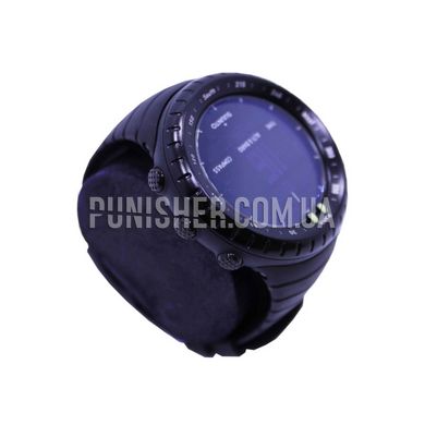 Suunto Core All Black Watch (Used), Black, Altimeter, Barometer, Depth gauge, Date, Month, Year, Sunrise / sunset time, Compass, Backlight, Thermometer, Fitness tracker, Storm advance, Tactical watch