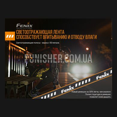 Фонарь налобный Fenix HM23, Черный, Налобный, Батарейка, 240