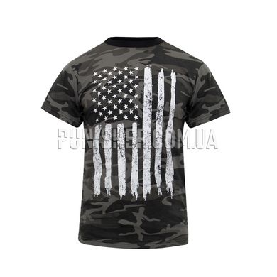 Футболка Rothco Camo US Flag T-Shirt, Camouflage, Small