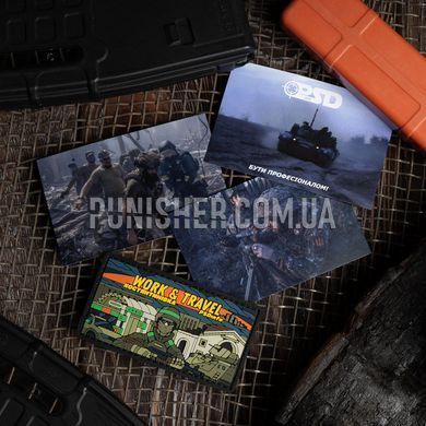 Патч PSDinfo "Work and Travel Костянтинівка" ПВХ, Olive, ПВХ, Ні