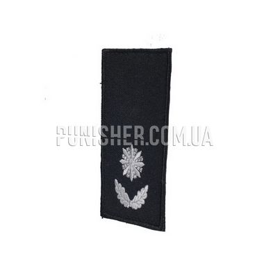 Shoulder-strap Police Major (pair) with Velcro 10х5cm, Black, Police, Major
