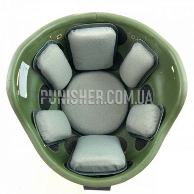 Система подушек Ballistic Helmet Pads для MICH/ACH (Бывшее в употреблении), Foliage Green, Защитная подушка