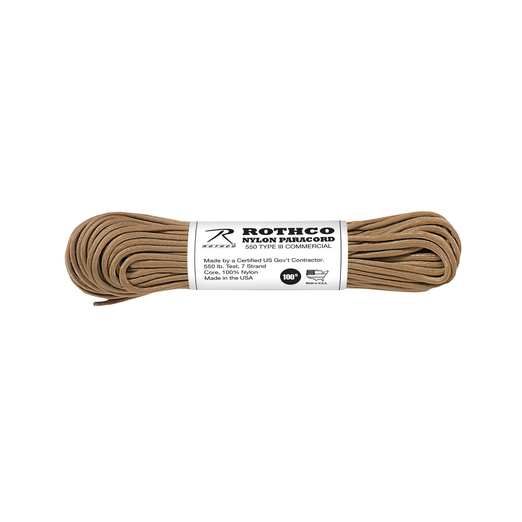 Паракорд Rothco G.L.Plus Nylon Paracord Type III 550 30m Rothco - купити в Україні
