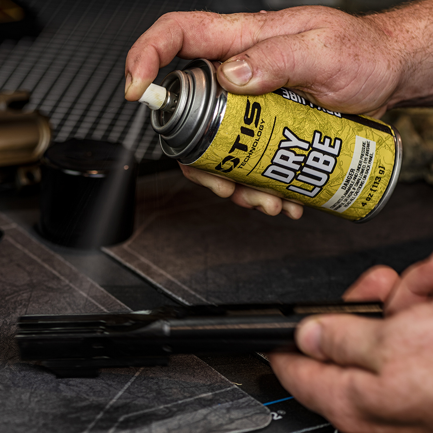 Lubricating Gun Parts Using a Spray Can