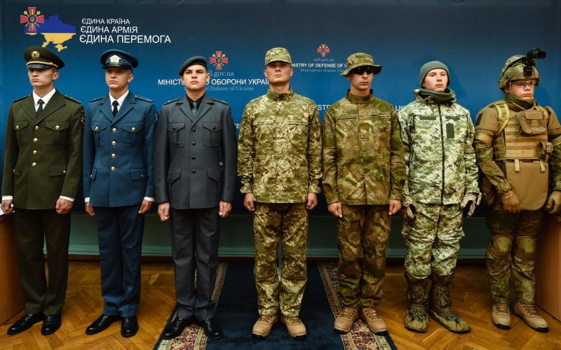 Variety from formal to field uniform of the Armed Forces of Ukraine
