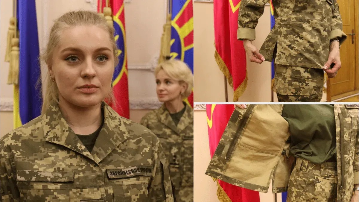 Women's military uniforms from different angles