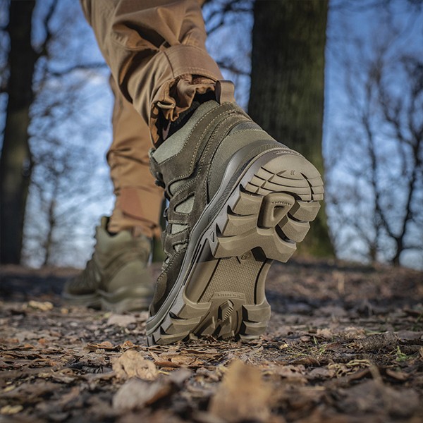 A walk in the woods in tactical sneakers