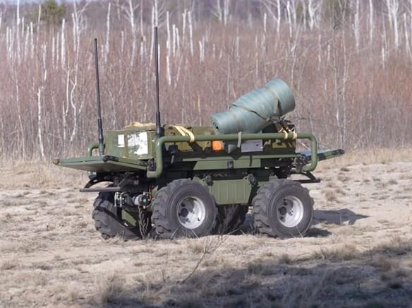 Грузовой НРК с тяжелой деталью в пути