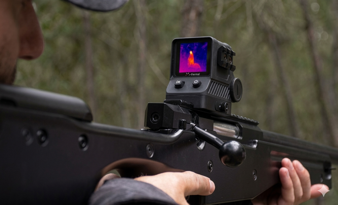 Magnifier with thermal imaging