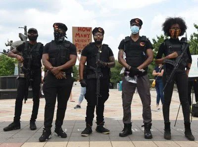 Rally of the Black Panthers in Stone Mountain on July 4, 2020