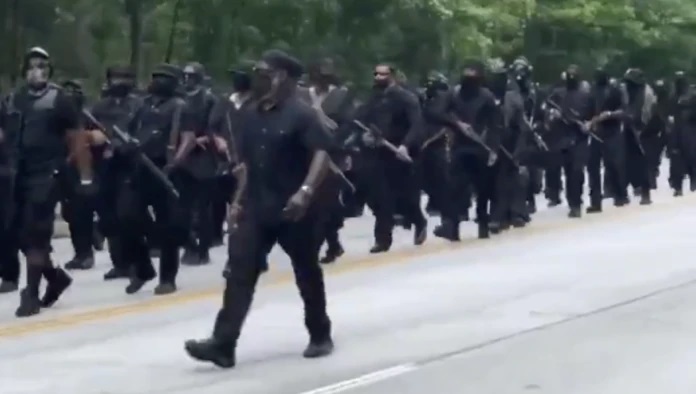 Rally of the Black Panthers in Stone Mountain on July 4, 2020