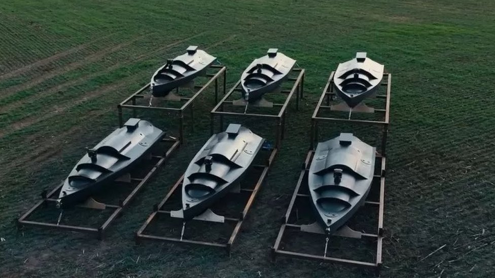 Marine drones at the dock/mooring