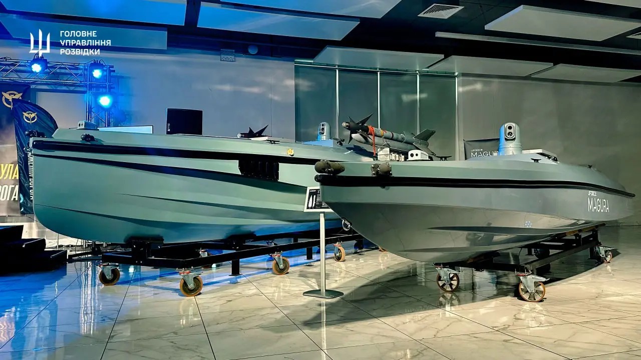 Exhibit of Ukrainian maritime drones at the booths