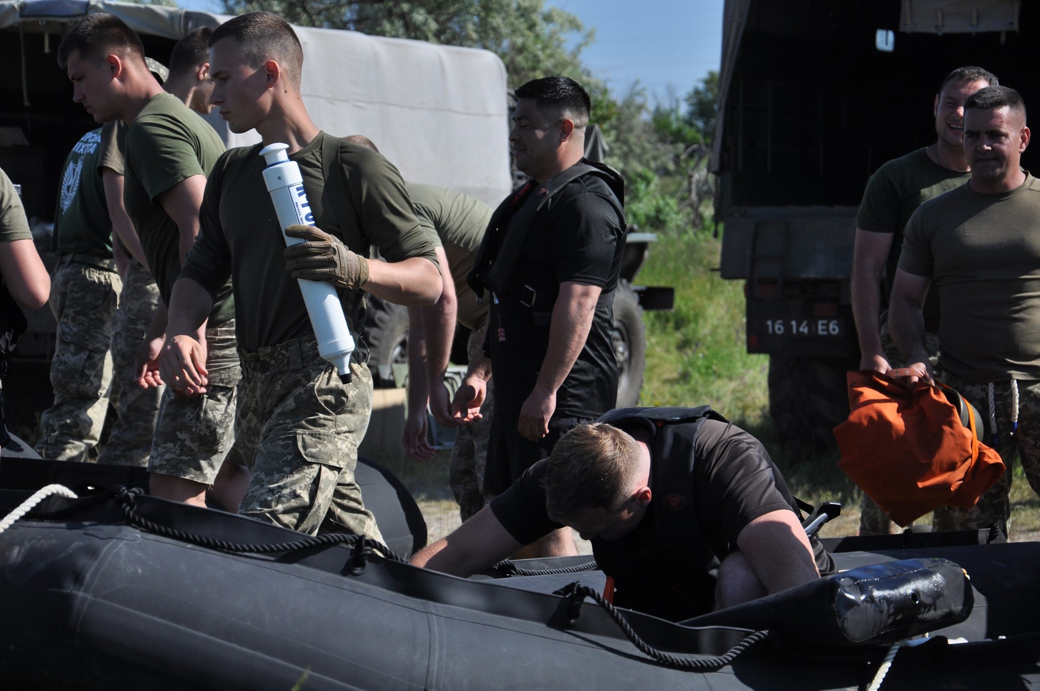 US Marines conducted a training course for the operation and use of rigid small boats for the Ukrainian Marines