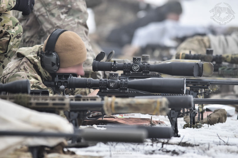 Winter training camp of snipers was held in the SOF of the Ukrainian Armed Forces